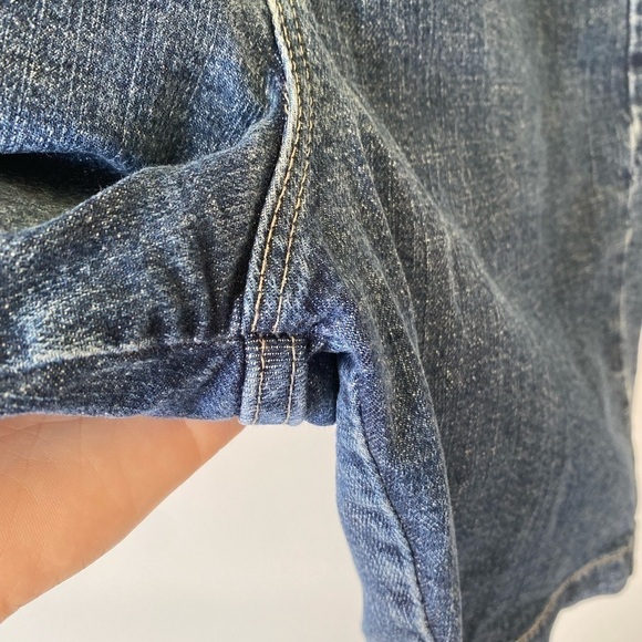 Vintage Bermuda denim jean shorts Sz 8 - Picture 5 of 13